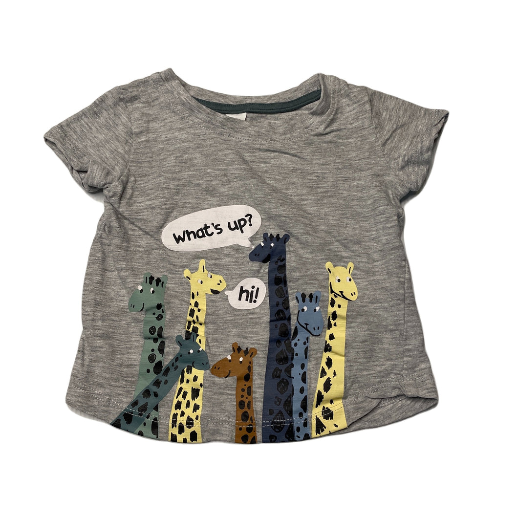 unisex Dymples, grey marle t-shirt / top, GUC, size 000,  
