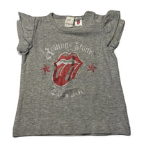 Load image into Gallery viewer, Girls H&amp;M, Rolling Stones grey marle t-shirt / top, FUC, size 0,  