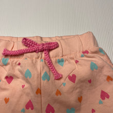 Load image into Gallery viewer, Girls Target, pink cotton shorts, elasticated, EUC, size 000,  