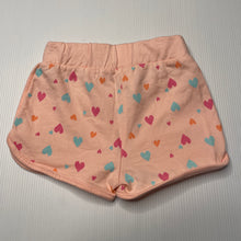 Load image into Gallery viewer, Girls Target, pink cotton shorts, elasticated, EUC, size 000,  