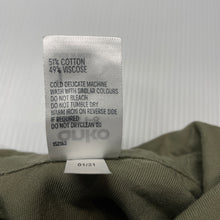 Load image into Gallery viewer, Girls Anko, khaki cotton / viscose shirt dress, EUC, size 1, L: 40cm at front