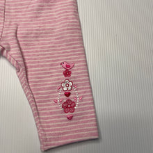Load image into Gallery viewer, Girls Sprout, embroidered stretchy leggings / bottoms, EUC, size 000,  