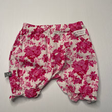 Load image into Gallery viewer, Girls And the Little Dog Laughed, lightweight floral shorts, elasticated, small mark on back, FUC, size 0,  