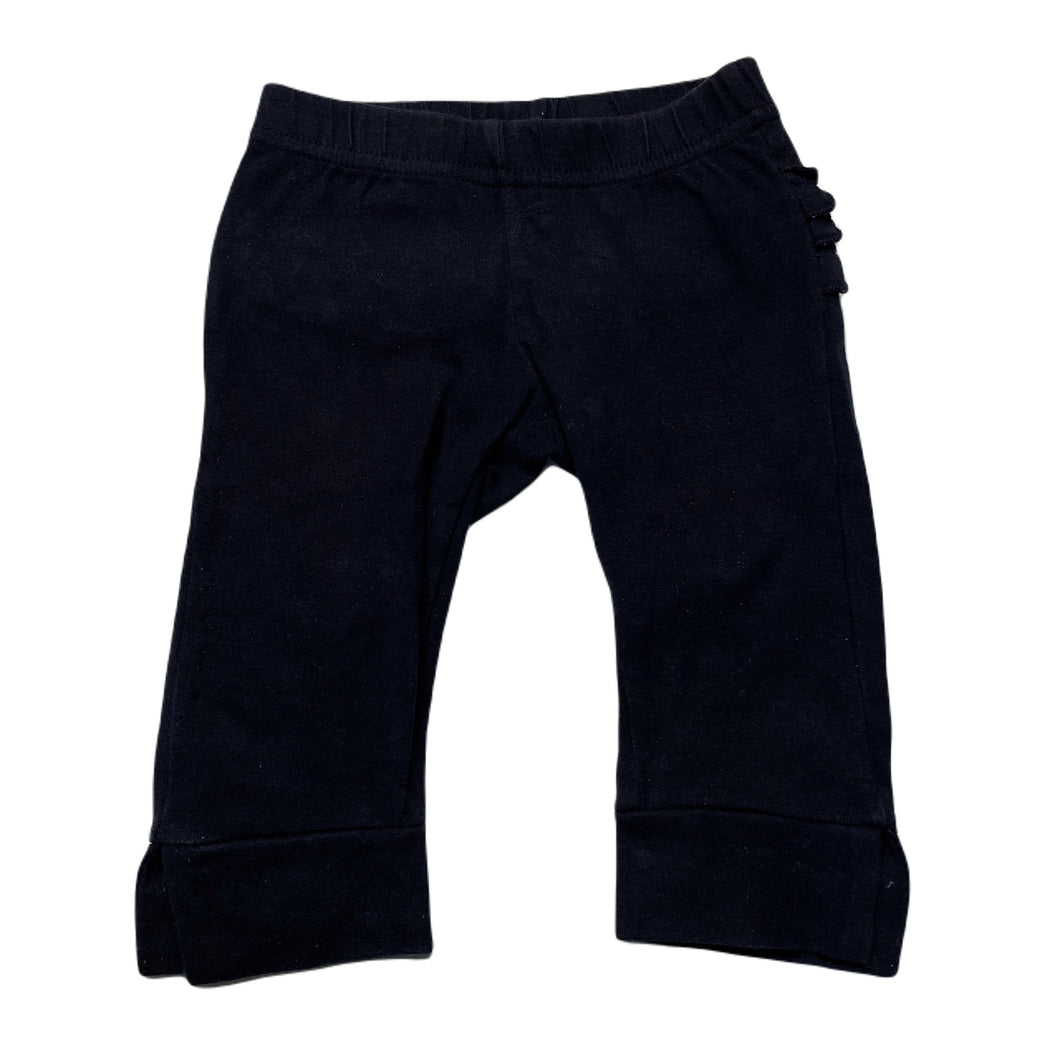 Girls Pumpkin Patch, navy ruffle leggings / bottoms, FUC, size 0000,  