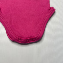Load image into Gallery viewer, Girls Dymples, pink ribbed cotton singletsuit, EUC, size 000,  