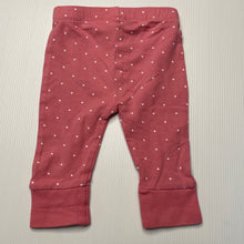 Load image into Gallery viewer, Girls Target, pink leggings / bottoms, elasticated, EUC, size 000,  