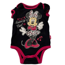 Load image into Gallery viewer, Girls Disney, Minnie Mouse cotton bodysuit / romper, EUC, size 000,  