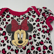 Load image into Gallery viewer, Girls Disney, Minnie Mouse cotton bodysuit / romper, EUC, size 000,  
