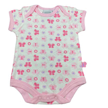 Load image into Gallery viewer, Girls Baby World, cotton bodysuit / romper, butterflies, EUC, size 0000,  