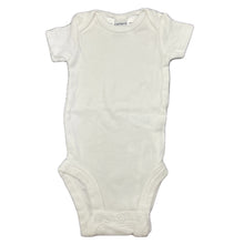 Load image into Gallery viewer, unisex Carters, white cotton bodysuit / romper, EUC, size 000,  