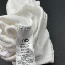 Load image into Gallery viewer, unisex Carters, white cotton bodysuit / romper, EUC, size 000,  