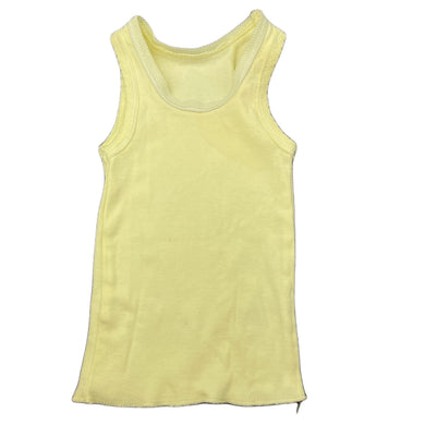 unisex Kids & Co, yellow cotton singlet top, GUC, size 000,  