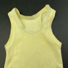 Load image into Gallery viewer, unisex Kids &amp; Co, yellow cotton singlet top, GUC, size 000,  