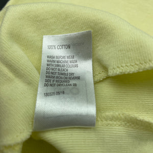 unisex Kids & Co, yellow cotton singlet top, GUC, size 000,  