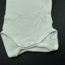 Load image into Gallery viewer, unisex Bonds, white cotton bodysuit / romper, EUC, size 000,  