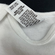 Load image into Gallery viewer, unisex Bonds, white cotton bodysuit / romper, EUC, size 000,  