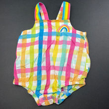 Load image into Gallery viewer, Girls Peter Alexander, colourful lightweight cotton romper, EUC, size 000,  