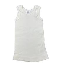 Load image into Gallery viewer, unisex Baby Berry, white ribbed cotton singlet top, EUC, size 000,  