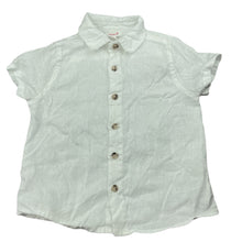 Load image into Gallery viewer, Boys Seed, white linen short sleeve shirt, GUC, size 3,  