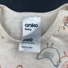Load image into Gallery viewer, unisex Anko, cotton bodysuit / romper, chickens, EUC, size 000,  