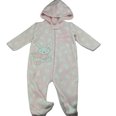 Girls Britter Baby, soft fleece zip coverall / romper, EUC, size 00,  