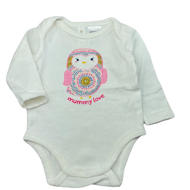 Girls Dymples, soft cotton bodysuit / romper, EUC, size 000,  