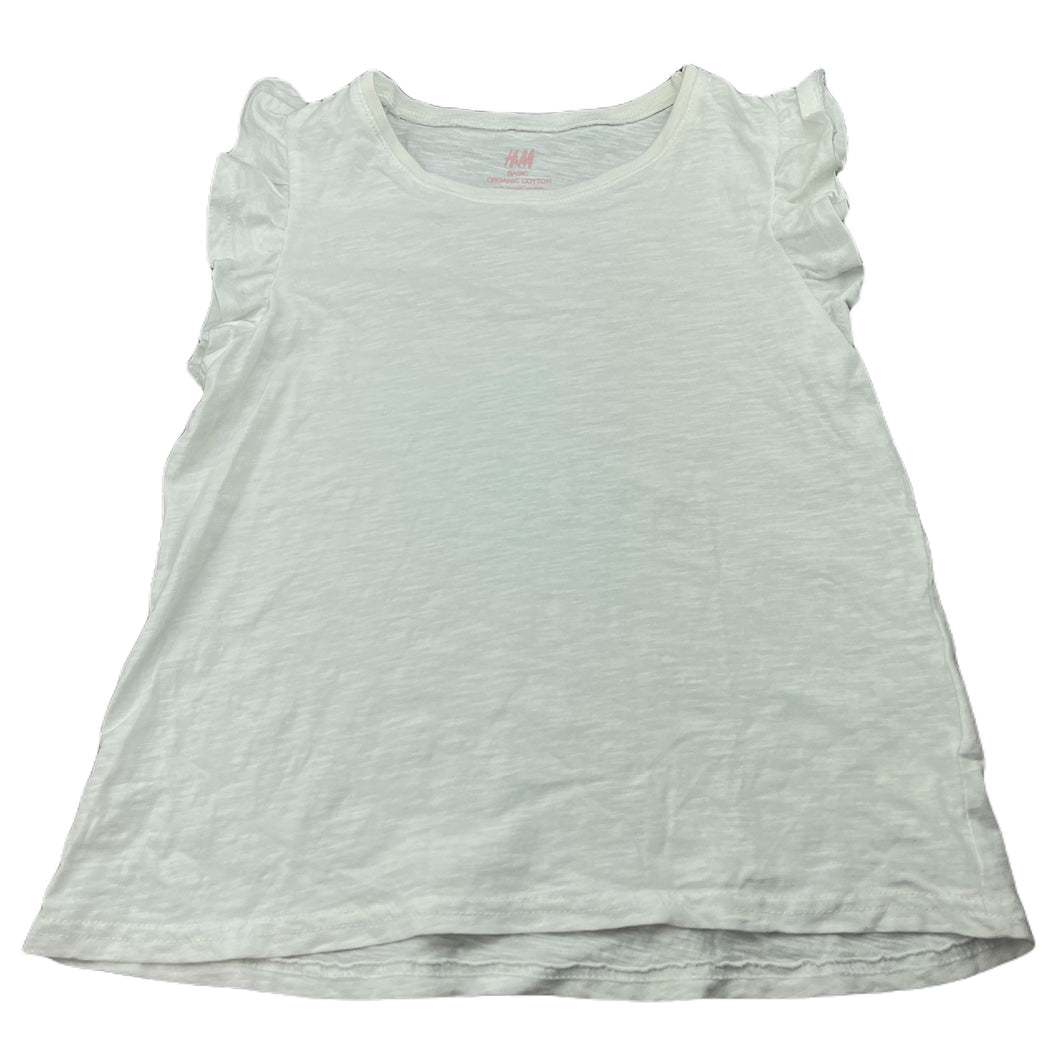 Girls H&M, organic cotton t-shirt / top, GUC, size 9-10,  