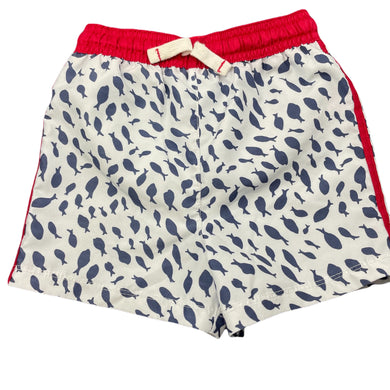 Boys The Little White Co, lined board shorts, elasticated, EUC, size 2,  