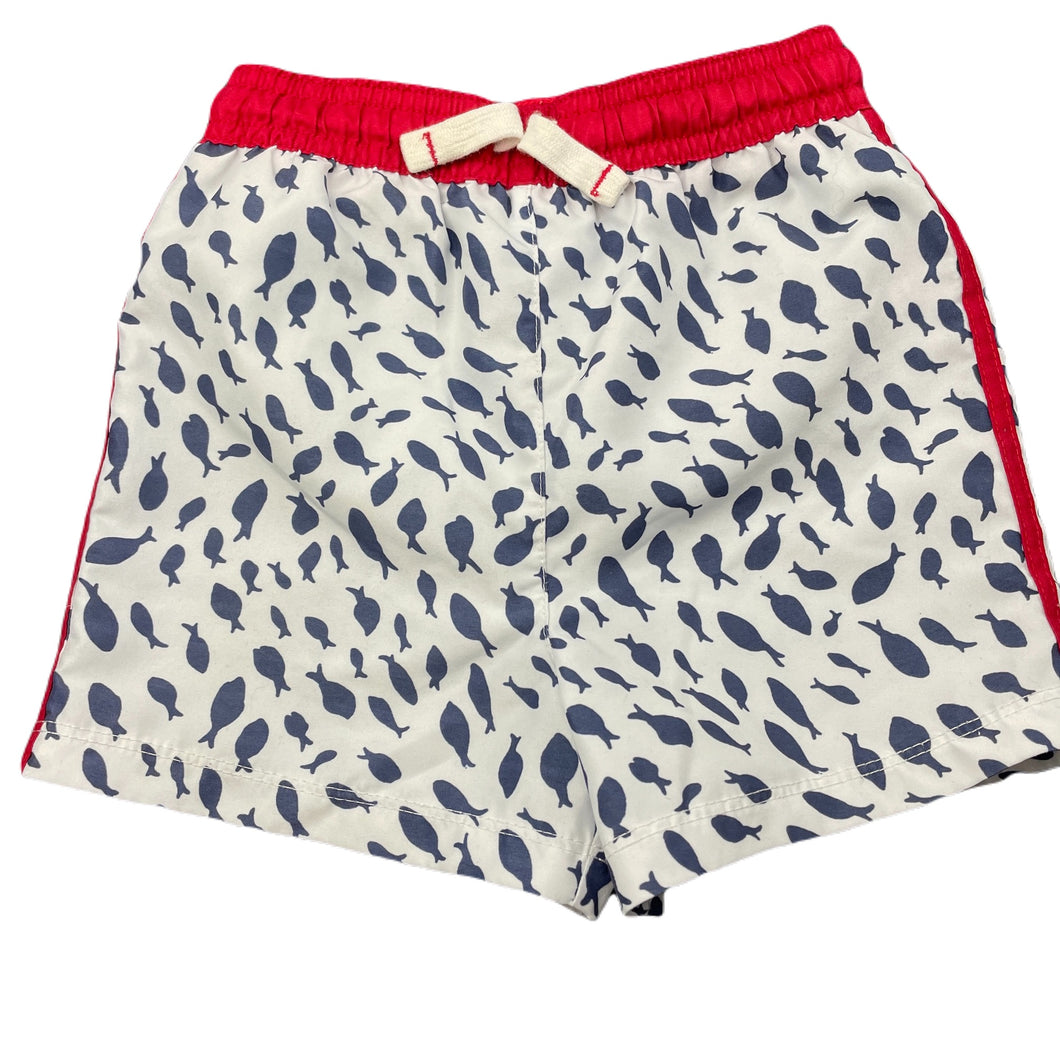 Boys The Little White Co, lined board shorts, elasticated, EUC, size 2,  