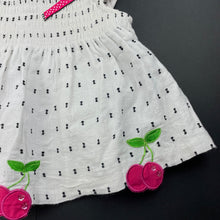 Load image into Gallery viewer, Girls Rare Editions, lined embroidered cotton top, EUC, size 12 months,  