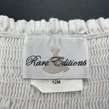Load image into Gallery viewer, Girls Rare Editions, lined embroidered cotton top, EUC, size 12 months,  