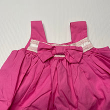 Load image into Gallery viewer, Girls Pumpkin Patch, pink cotton summer dress, EUC, size 000, L: 35cm