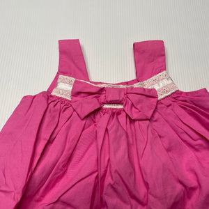 Girls Pumpkin Patch, pink cotton summer dress, EUC, size 000, L: 35cm