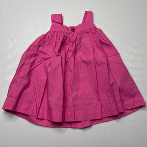 Girls Pumpkin Patch, pink cotton summer dress, EUC, size 000, L: 35cm