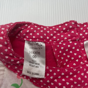 Girls Tiny Little Wonders, cotton romper, cherries, GUC, size 00,  
