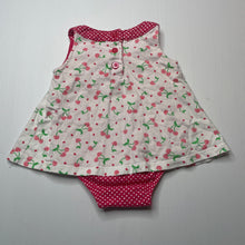 Load image into Gallery viewer, Girls Tiny Little Wonders, cotton romper, cherries, GUC, size 00,  