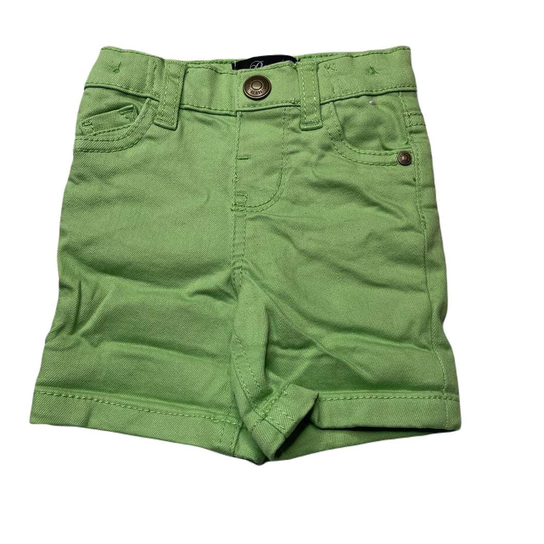Boys Denim Co, green stretch denim shorts, adjustable, EUC, size 000,  