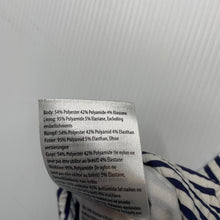 Load image into Gallery viewer, Girls Cotton On, navy stripe long sleeve swim one-piece, EUC, size 0,  