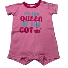 Load image into Gallery viewer, Girls Target, pink cotton romper, GUC, size 000,  