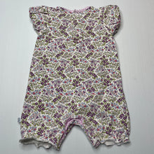 Load image into Gallery viewer, Girls Bebe by Minihaha, stretchy floral romper, light mark, FUC, size 3 months,  