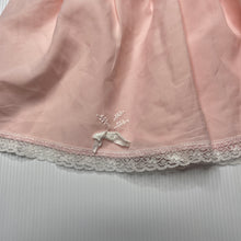 Load image into Gallery viewer, Girls vintage, pink lightweight lace trim top, GUC, size 00,  