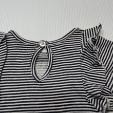 Load image into Gallery viewer, Girls Cotton On, navy stripe long sleeve top, GUC, size 000,  