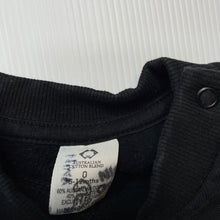 Load image into Gallery viewer, unisex black, fleece lined sweater / jumper, GUC, size 0,  