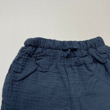 Load image into Gallery viewer, Boys Dymples, lined crinkle cotton bottoms, elasticated, GUC, size 000,  
