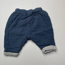 Load image into Gallery viewer, Boys Dymples, lined crinkle cotton bottoms, elasticated, GUC, size 000,  