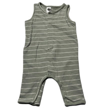 Load image into Gallery viewer, unisex Baby Berry, striped stretchy romper, GUC, size 000,  