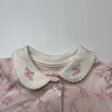 Load image into Gallery viewer, Girls Little Me, pink floral cotton coverall / romper, NEW, size 6 months,  