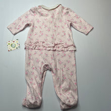 Load image into Gallery viewer, Girls Little Me, pink floral cotton coverall / romper, NEW, size 6 months,  