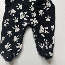 Load image into Gallery viewer, unisex Gingerlilly, stretchy coverall / romper, paw prints, GUC, size 0000-000,  