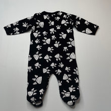 Load image into Gallery viewer, unisex Gingerlilly, stretchy coverall / romper, paw prints, GUC, size 0000-000,  